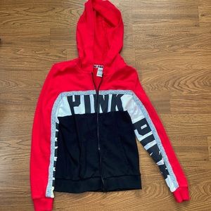 PINK zip up hoodie